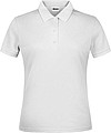 Dámské piqué polo James & Nicholson, bílá, XS