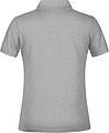 Dámské piqué polo James & Nicholson, šedý melír, XS