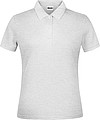 Dámské piqué polo James & Nicholson, světle šedý melír, S
