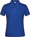 Dámské piqué polo James & Nicholson, tmavě královská modrá, S