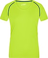 Dámské sportovní tričko James Nicholson sports T-shirt women, jasně žlutá/sv. modrá, vel. XXL