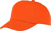 Dětská pětipanelová bavlněná kšiltovka Feniks, oranžová