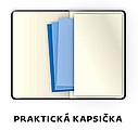 Diář denní A5 Memory s gumičkou - tmavě hnědá 2027