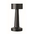 Dobíjecí kovová stolní lampa, černá