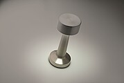 Dobíjecí kovová stolní lampa, stříbrná