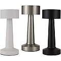 Dobíjecí stmívatelná stolní lampa se 3 režimy svícení, černá