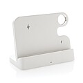Duální nabíječka 15W Joltz z RCS plastu se slotem na iWatch, bílá