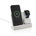 Duální nabíječka 15W Joltz z RCS plastu se slotem na iWatch, bílá