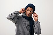 Dvojitě pletená beanie čepice Impact z Polylana® AWARE™, námořní modrá