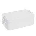 Dvoupatrový lunchbox 1000 + 1300 ml, bílá