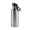 Dvoustěnná láhev na pití 500ml, stříbrná