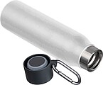 Dvoustěnná láhev s karabinou 600 ml, bílá