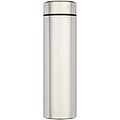 Dvoustěnná nerezová termoláhev o objemu 450 ml s čajovým sítkem, stříbrná
