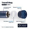 Dvoustěnný termohrnek Dopper 400 ml, tmavě modrá