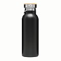 Dvouvrstvá nerezová láhev na pití, 500ml, černá
