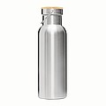Dvouvrstvá nerezová láhev na pití, 500ml, stříbrná