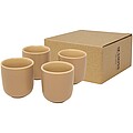 ELIN Čtyřdílný šálek na espresso 90 ml, béžová