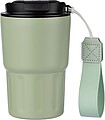 EVREN Nerezový dvoustěnný hrnek, 320 ml, jemně zelená