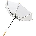 Jednobarevný deštník z recyklovaného PET , průměr 102 cm, bílá