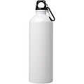 Jednostěnná láhev na vodu z nerezové oceli s karabinou 750ml, bílá