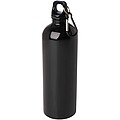 Jednostěnná láhev na vodu z nerezové oceli s karabinou 750ml, černá