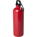 Jednostěnná láhev na vodu z nerezové oceli s karabinou 750ml, červená