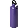 Jednostěnná láhev na vodu z nerezové oceli s karabinou 750ml, fialová
