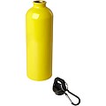 Jednostěnná láhev na vodu z nerezové oceli s karabinou 750ml, žlutá