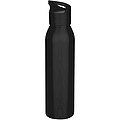 Jednostěnná láhev na vodu z recyklované nerezové oceli 650ml, černá