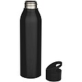Jednostěnná láhev na vodu z recyklované nerezové oceli 650ml, černá