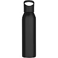 Jednostěnná láhev na vodu z recyklované nerezové oceli 650ml, černá