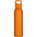Jednostěnná láhev na vodu z recyklované nerezové oceli 650ml, oranžová