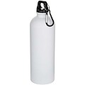Jednostěnná matná láhev na vodu z nerezové oceli s karabinou 750ml, bílá