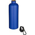 Jednostěnná matná láhev na vodu z nerezové oceli s karabinou 750ml, královská modrá