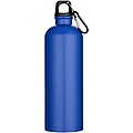 Jednostěnná matná láhev na vodu z nerezové oceli s karabinou 750ml, královská modrá