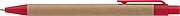 JENAGO Propiska z recyklovaného papíru, modrá n., hrot a klip červený