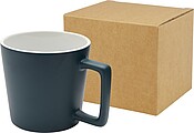 KARAY Keramický hrnek o objemu 370 ml s matným povrchem, modrošedá