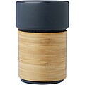 Kelímek s bambusovým potahem 340ml, modrošedá