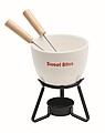 Keramická sada na fondue, bílá