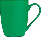 Keramický hrnek, 300ml, uvnitř bílý, z venku zelený