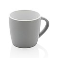 Keramický hrnek o objemu 300ml s bílým vnitřkem, šedý