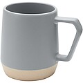Keramický hrnek s matným povrchem 300 ml, šedá