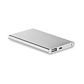 KIMI Hliníková powerbanka 4000 mAh, stříbrná mat