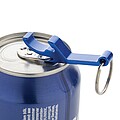 Klíčenka s otvírákem z RCS recyklovaného hliníku, modrá