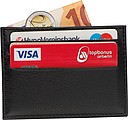 Kožené pouzdro na karty RFID, černá