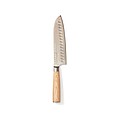 Kuchařský santoku nůž s dřevěnou rukojetí