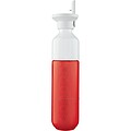 Láhev DOPPER, 450 ml s víčkem a brčkem, červená