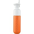 Láhev DOPPER, 450 ml s víčkem a brčkem, světle oranžová