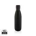 Láhev na pití, 500ml, recyklovaná nerezová ocel, černá