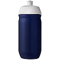 Láhev na pití 500ml, tělo je modré z pružného plastu, víčko je bílé